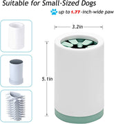 Portable Paw Washer Cup for Small/Medium Dogs and Cats - Muddy Foot Cleaner, Green