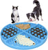Slow Feeder Bowl Mat for Dogs and Cats, Licking Mat for Dog Anxiety Relief, Cat Peanut Butter Lick Pad, Dog Enrichment Toys for Boredom Reducer, Dog Treat Mat for Bathing Grooming