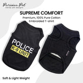 Police K9 Dog Costume - Dog K9 Halloween Shirt - Pet Police Costume - Dogs Costumes for Halloween - Dogs Apparel & Accessories - Sleeved Pet Outfit - 2XL