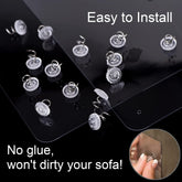 Furniture Scratch Guards, X-Large Premium Flexible Vinyl Cat Couch Protector Guards with Pins for Protecting Your Upholstered Furniture, Cat Scratch Deterrent Pad, 18" L X 12" W