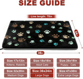 Large Dog Heating Pad 36X24 in with Smart Thermostat Switch and Power Line Protection Tube,Obtained MET and UL Dual Certification,Waterproof Pet Heating Pad for Dogs,With Plush Fabric Cover