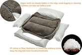 Rectangle Dog Bed Dog Beds for Small Dog Medium Dog Large Dog Washable Sleep Warm Dog Bed with Anti-Slip Bottom (X-Large, Grey)
