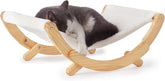 New Moon Cat Hammock – Elevated Indoor Cat Swing Chair, White, Pet Furniture for Cats & Small Dogs