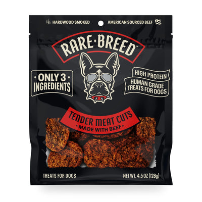 Tender Beef Meat Cuts Dog Treats – Soft & Savory, 4.5 oz Bag