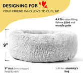 Calming Donut Dog Cuddler, Medium Large Dog Bed, 30&