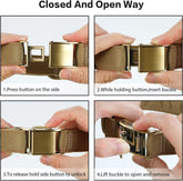 Luxury Padded Adjustable Heavy Duty Nylon Dog Collar, Seatbelt Metal Buckle,For Medium Large Pets