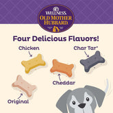 Wellness Original Mix Dog Biscuits, Natural, Training Treats, Four Flavors, Large Size, (20 Pound Box)