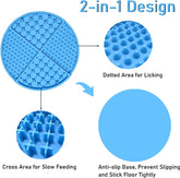 Slow Feeder Bowl Mat for Dogs and Cats, Licking Mat for Dog Anxiety Relief, Cat Peanut Butter Lick Pad, Dog Enrichment Toys for Boredom Reducer, Dog Treat Mat for Bathing Grooming