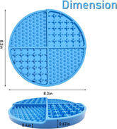 Slow Feeder Bowl Mat for Dogs and Cats, Licking Mat for Dog Anxiety Relief, Cat Peanut Butter Lick Pad, Dog Enrichment Toys for Boredom Reducer, Dog Treat Mat for Bathing Grooming